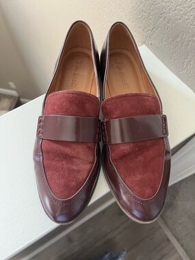 Madewell burgundy loafers Size 8